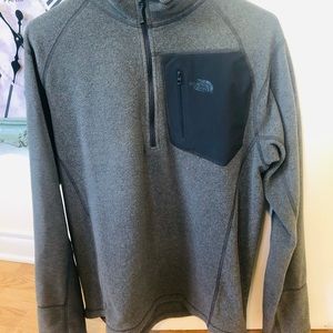 Men’s North Face half zip jacket